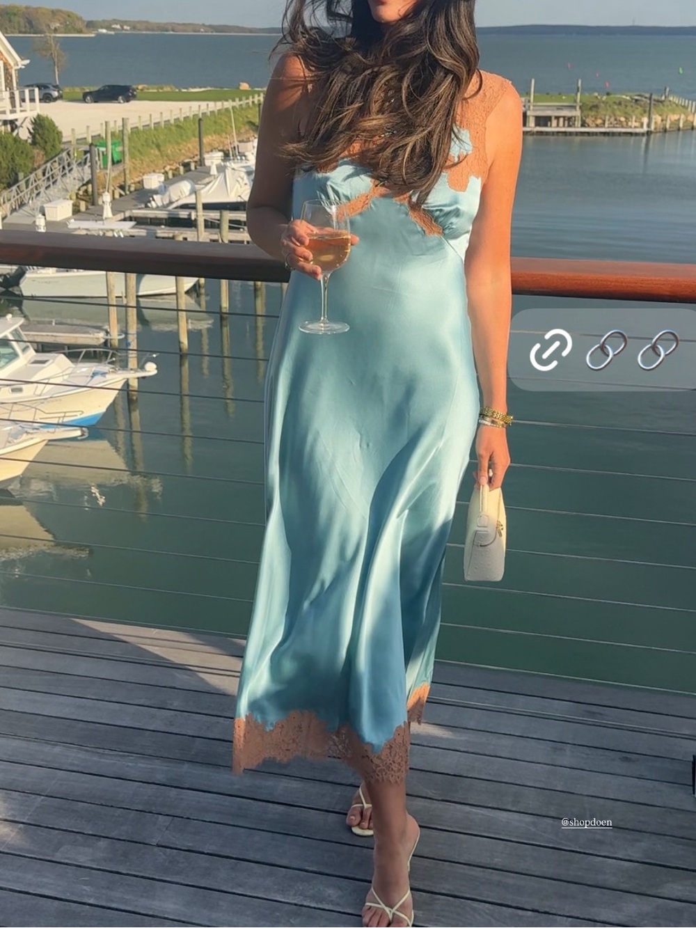 Doen marcelle silk and lace dress - Picture 4 of 4